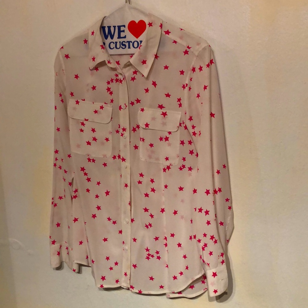 Equipment Femme silk blouse size small